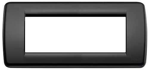 Placca Rondo 5M Tecnopolimero Nero